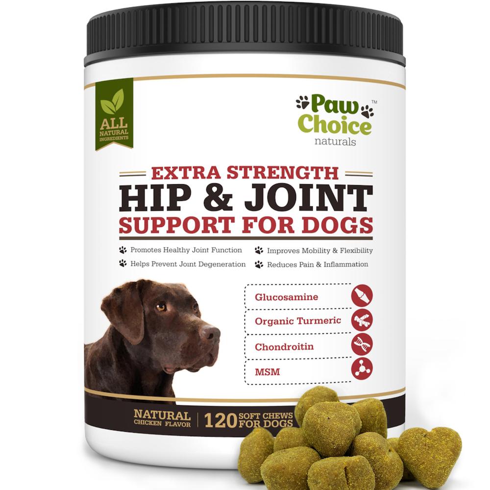 Paw Choice Joint Support Chews Bottle